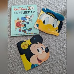 VINTAGE! Disney Mickey and Donald Duck Book Trio